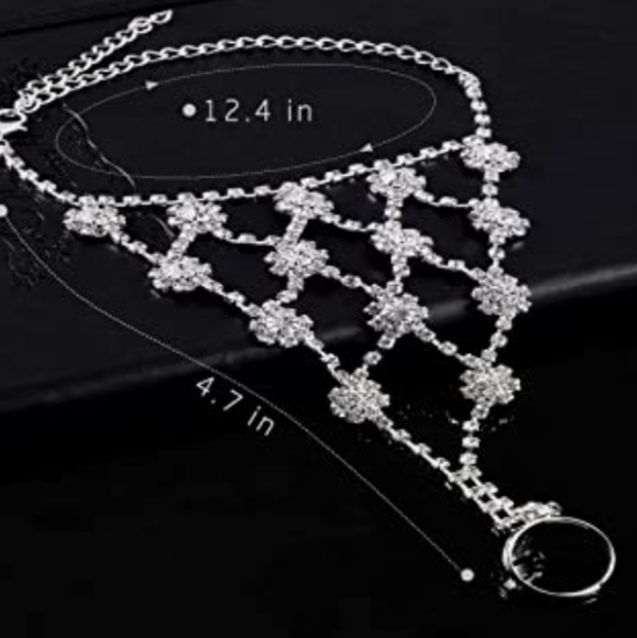 2 Pairs Body Jewelry Beachwear Bling Sandals NWT - Picture 2 of 6